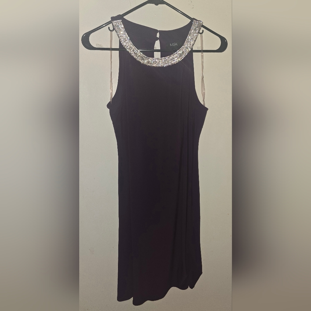 Elegant Purple Sleeevless Dress
